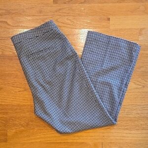H&M Houndstooth Checkered Straight Leg Pants
